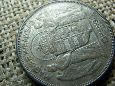 Horthy 5 pengő, 1930, korabeli hamis, szép állapot