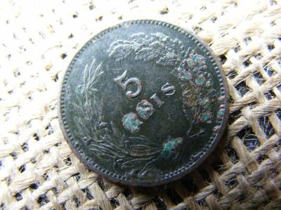 Portugália 5 reis érme, 1890