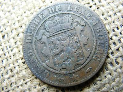 Luxemburg 10 centimes, 1860