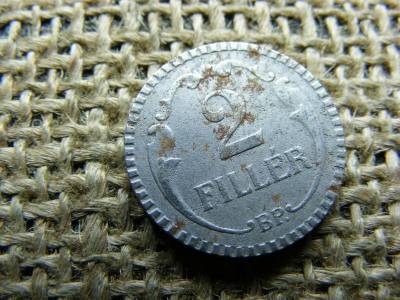 2 fillér 1940, rovátkolt vas