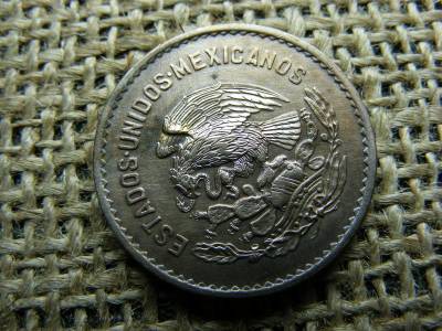 Mexikó 5 centavos, 1951, ezüstözött