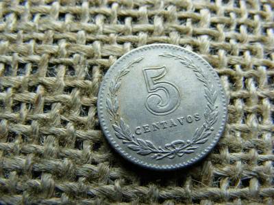Argentína 5 centavos, 1912