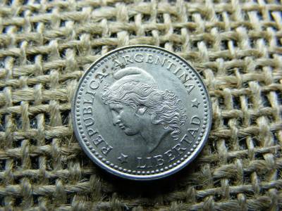 Argentína 5 centavos érme, 1958