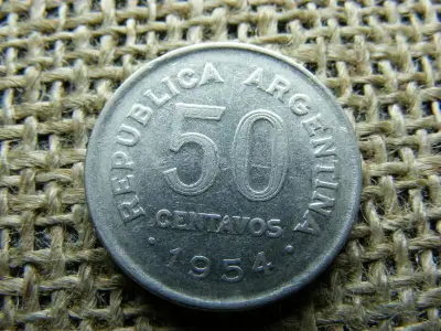 Argentína 50 centavos, 1954