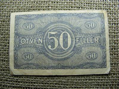 50 fillér, 1920, felülbélyegzett