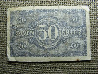 50 fillér, 1920, felülbélyegzett