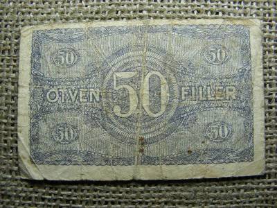 50 fillér, 1920, felülbélyegzett