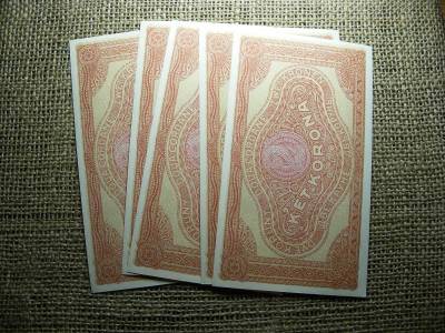 2 korona, 1920, UNC sorszámkövető, 5 db
