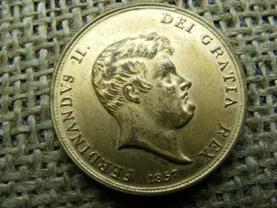 Ferdinandus II Dei Gratia rex 60 grana érme, 1857