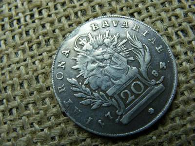 Ezüst 20 krajcár, 1784, füles