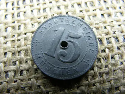 München 15 Pfennig, 1918