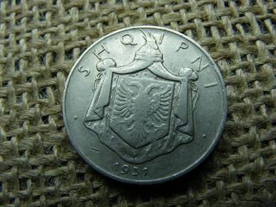 Albánia 1/2 lek érme, 1931