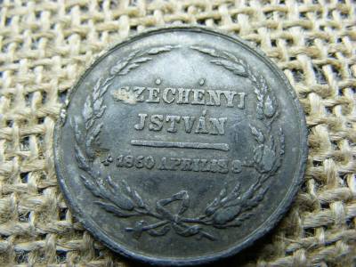 Széchényi István emlékérem, 1860, halotti emlékérme