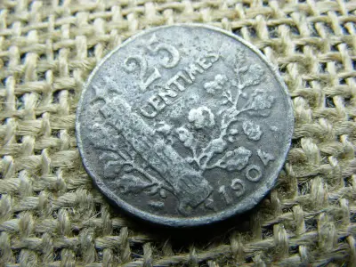 25 Centimes 1904, korabeli hamis