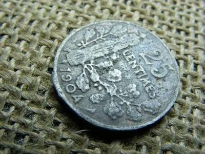 25 Centimes 1904, korabeli hamis