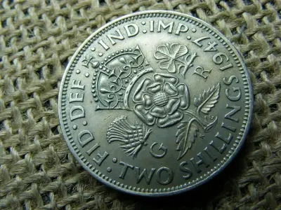 2 Shilling, 1947, Nagy-Britannia