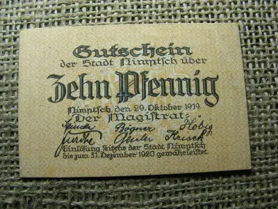 10 Pfennig Notgeld, 1919-1920