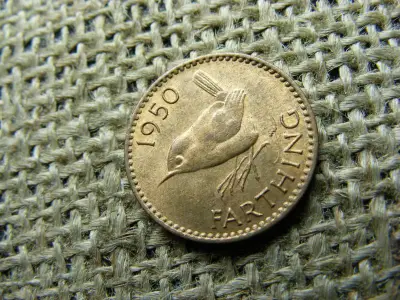 Angol farthing, 1950