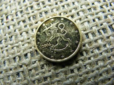 Aranyozott Finn 1 euró cent, 2006