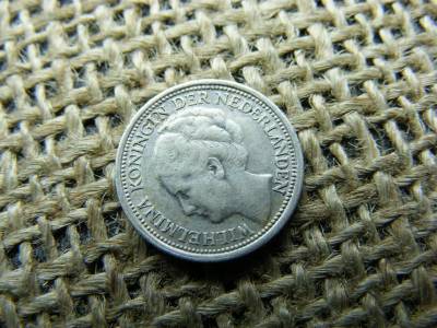 Hollandia, 10 cent, 1939, ezüst