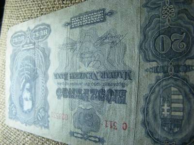 20 pengő, 1930, Magyarország