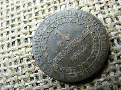 1 krajcár 1812 G, Habsburg fémpénz