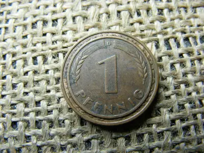 Hibás egyberakott 1 és 2 pfennig, Németország