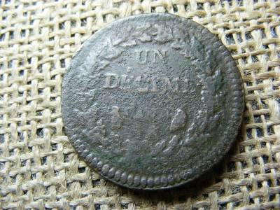Francia 1 Decime, 1796, UN Decime A
