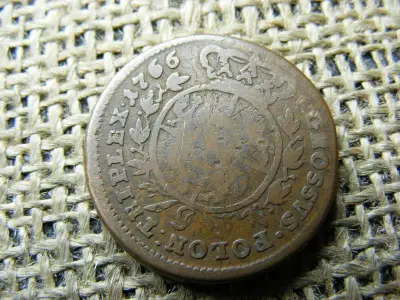 Lengyel 3 groszy érme, 1766