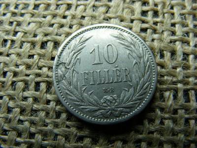 10 fillér, 1908, verdehibás, hengerelési hiba