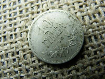 10 fillér, 1916, korona pénzrendszer