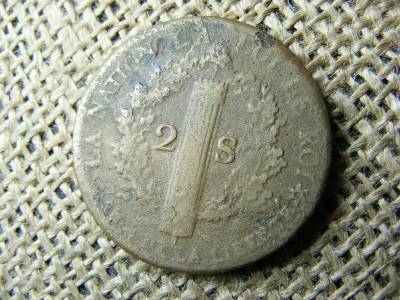 2 Sols, 1792, Franciaország