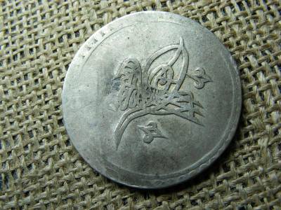 Líbia, ezüst 80 para, 1943