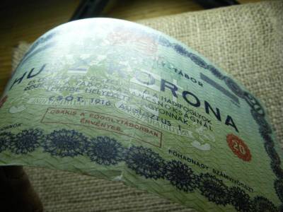 Csót 20 korona bankjegy, 1916, Adamo HHC-1.6