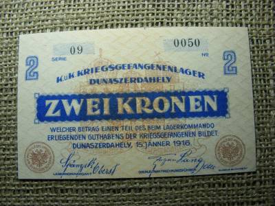 Dunaszerdahely 2 korona, 1916, alacsony sorszám