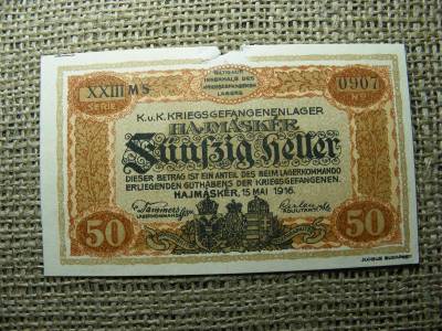 Hajmáskér 50 fillér, 1916, Adamo HHH-2.3.1