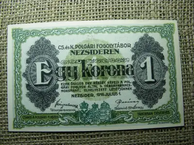 Nezsider 1 korona bankjegy, 1916, Adamo HHE-1.3.3