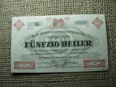 Somorja 50 fillér bankjegy, 1916, Adamo HHS-1.3