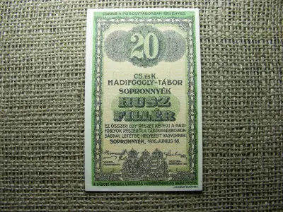 Sopronnyék 20 fillér, 1916, Adamo HHP-1.3