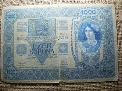 1000 korona, 1902, felülbélyegzéssel