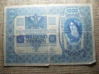 1000 korona, 1902, felülbélyegzéssel