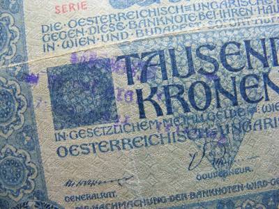 1000 korona, 1902, felülbélyegzéssel