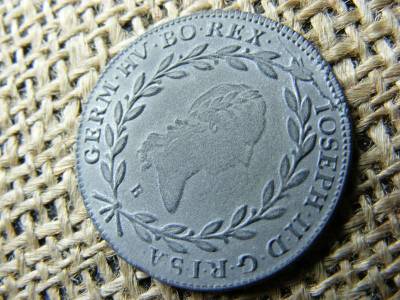 20 krajcár 1786 B, ón, hamisítás gyanúja