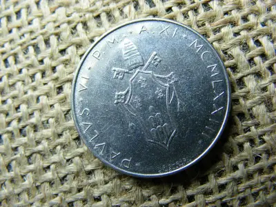 Vatikán 50 lire, 1953, fémpénz