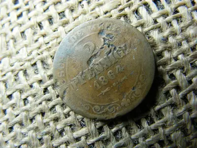 2 Pfennige, 1864, Németország