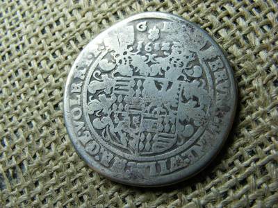 Németország, 1 tallér, 1612, ezüst