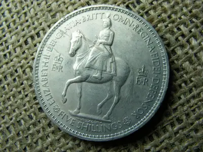5 shilling, 1952, Nagy-Britannia