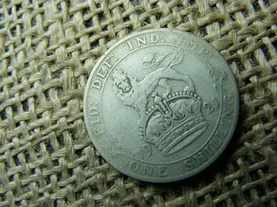 Ezüst 1 shilling érme, 1921