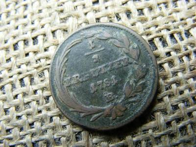 1/2 krajcár, 1781, B