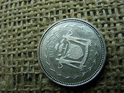 Belize 25 cent, 1974, ezüst, PP